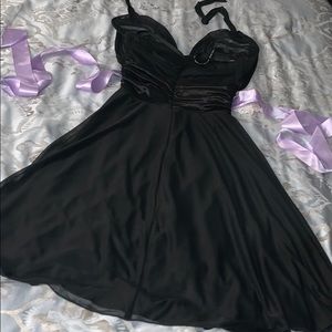 Black mid length bridesmaides dress size small / 2